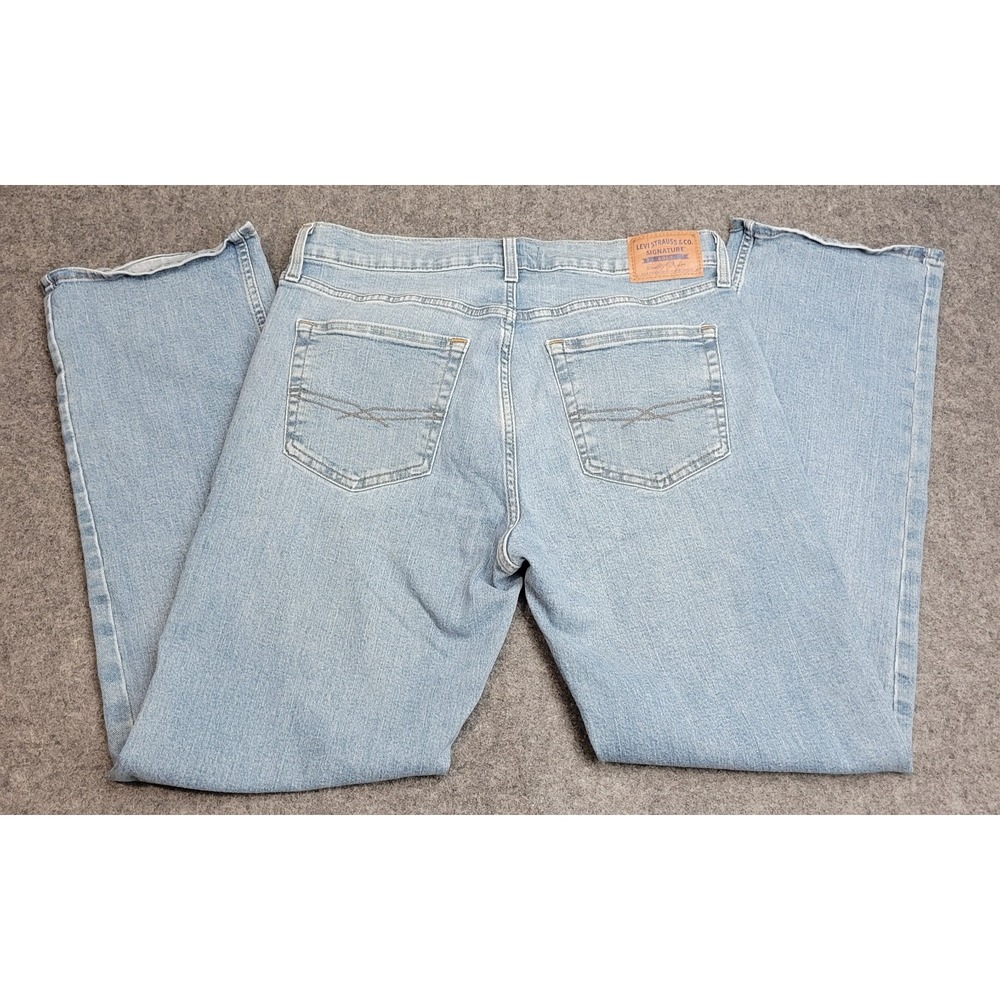 Levis Jeans Mens 34x32 Blue Denim Boho Streetwera Grunge Relaxed Straight Leg